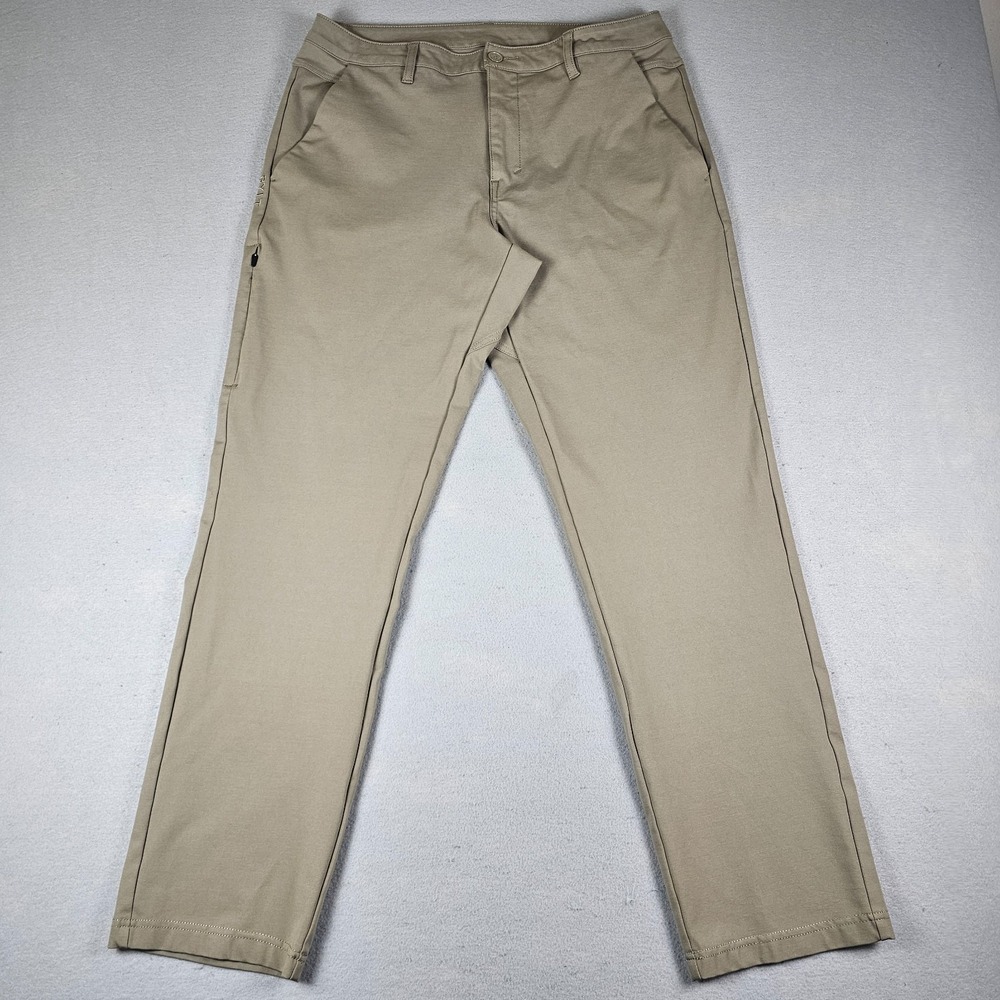 BYLT Everyday Pant 2.0 Pants Mens 36x30 Taupe Brown Stretch Performance Chino